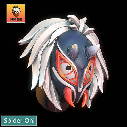 Spider Oni Mask Marvel Rivals STL file 3D print model