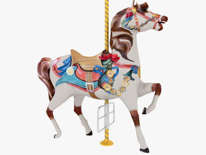 Carousel Horse park merry-go-round 3D model