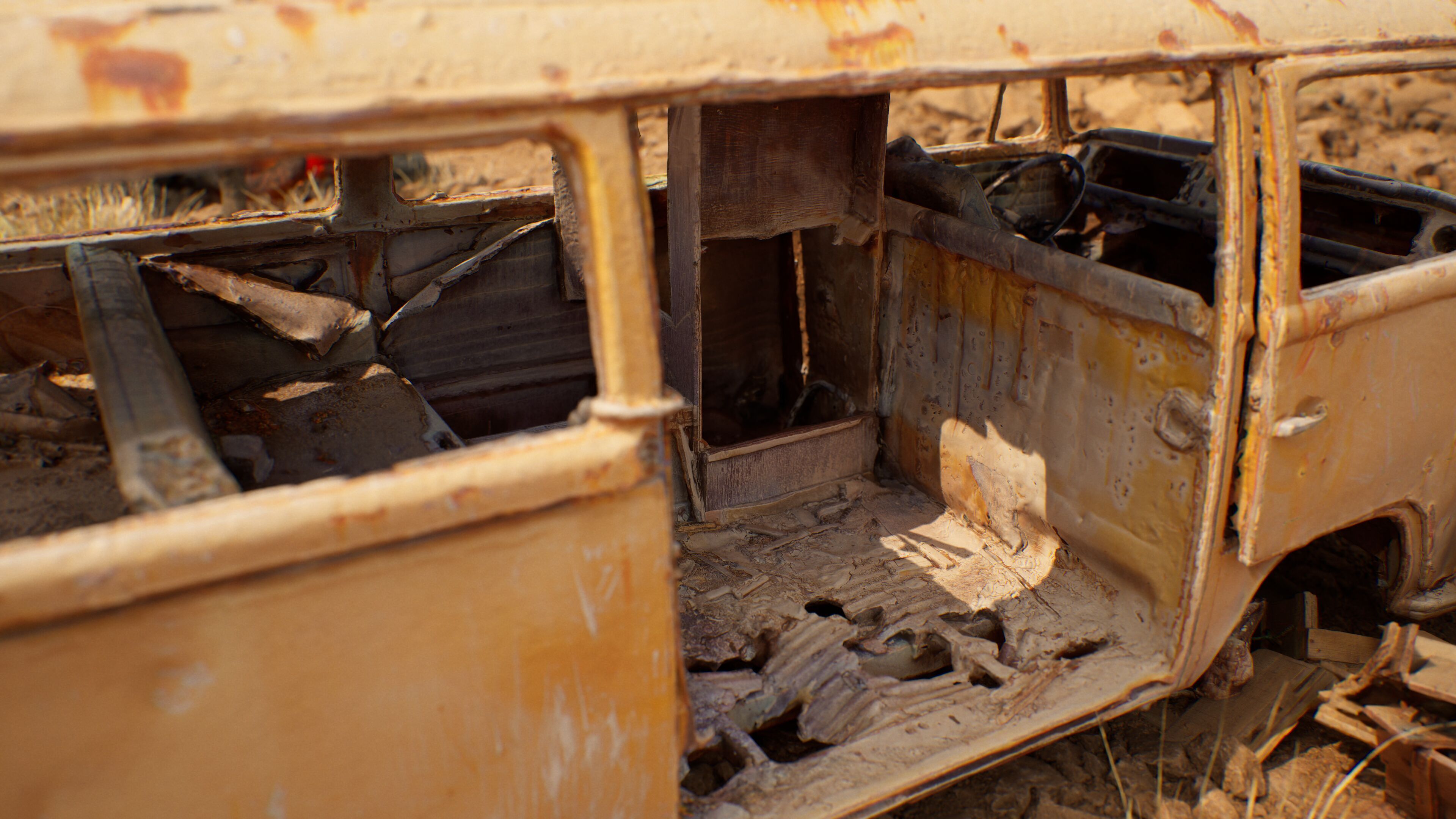 Photogrammetry Volkswagen Low-poly 3D model_7