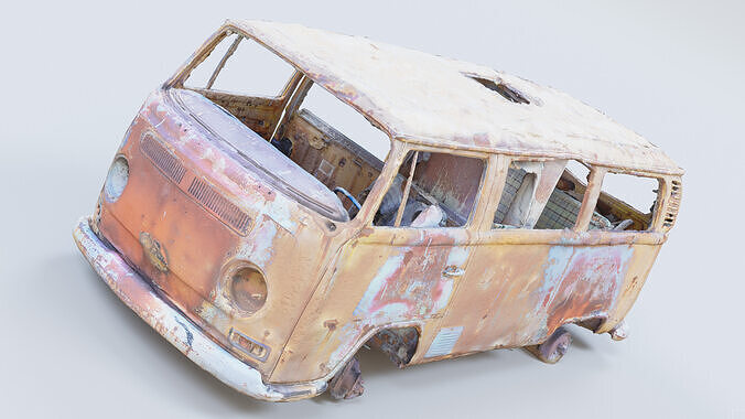 Photogrammetry Volkswagen Low-poly 3D model