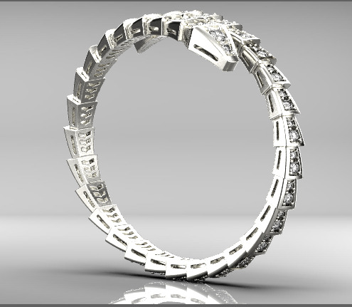 bvlgari serpenti bracelet 3D print model_18