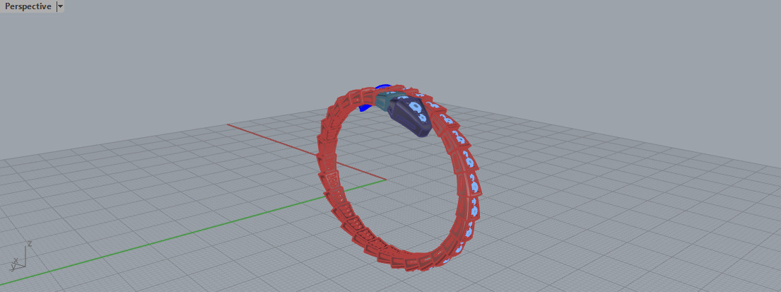 bvlgari serpenti bracelet 3D print model_5