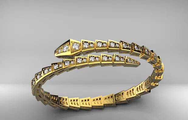 bvlgari serpenti bracelet 3D print model_0