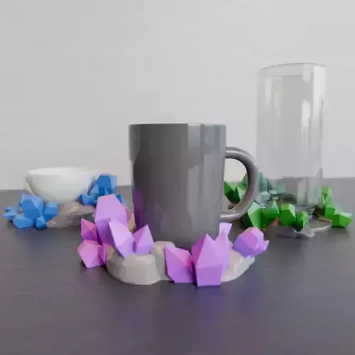 Mug Coaster - Crystal Ore