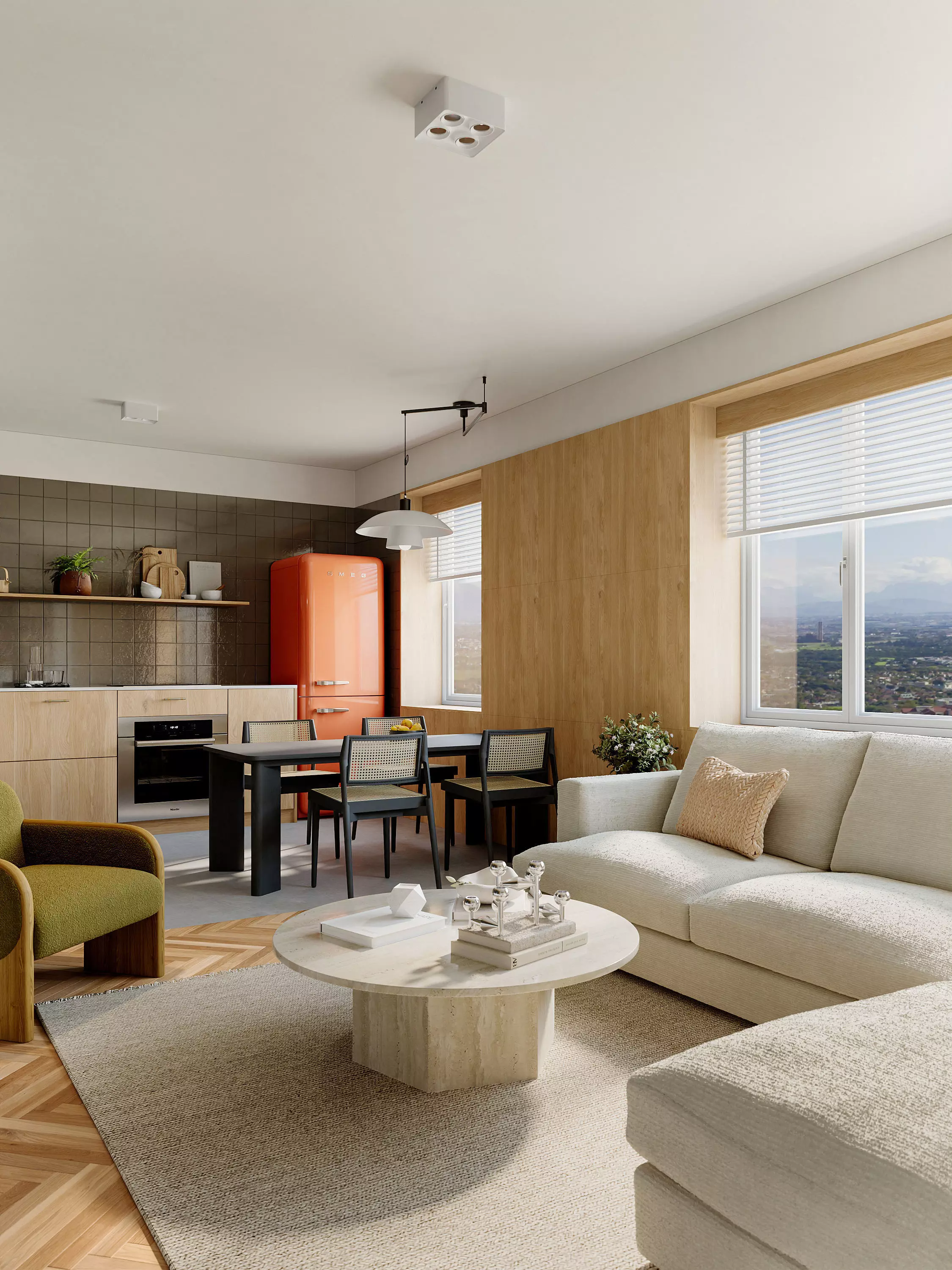 Minimalist modern apartment model 3D model