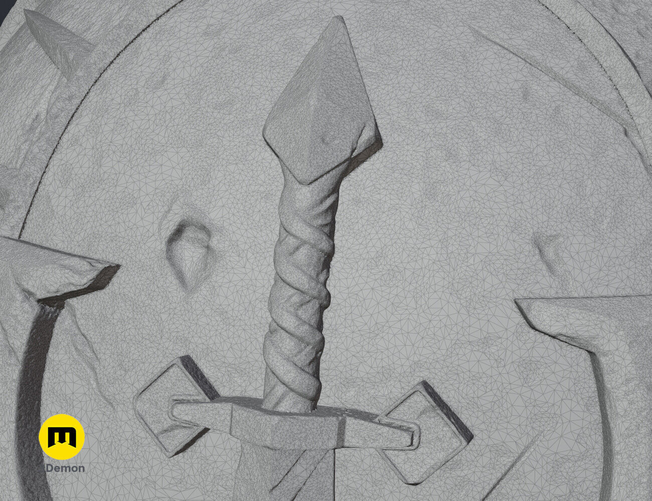 Dark Angels Shoulder Pauldron 3D print model_16