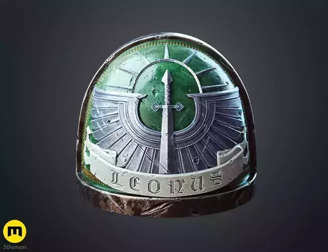 Dark Angels Shoulder Pauldron 3D print model Dark Angels Shoulder Pauldron 3D print model