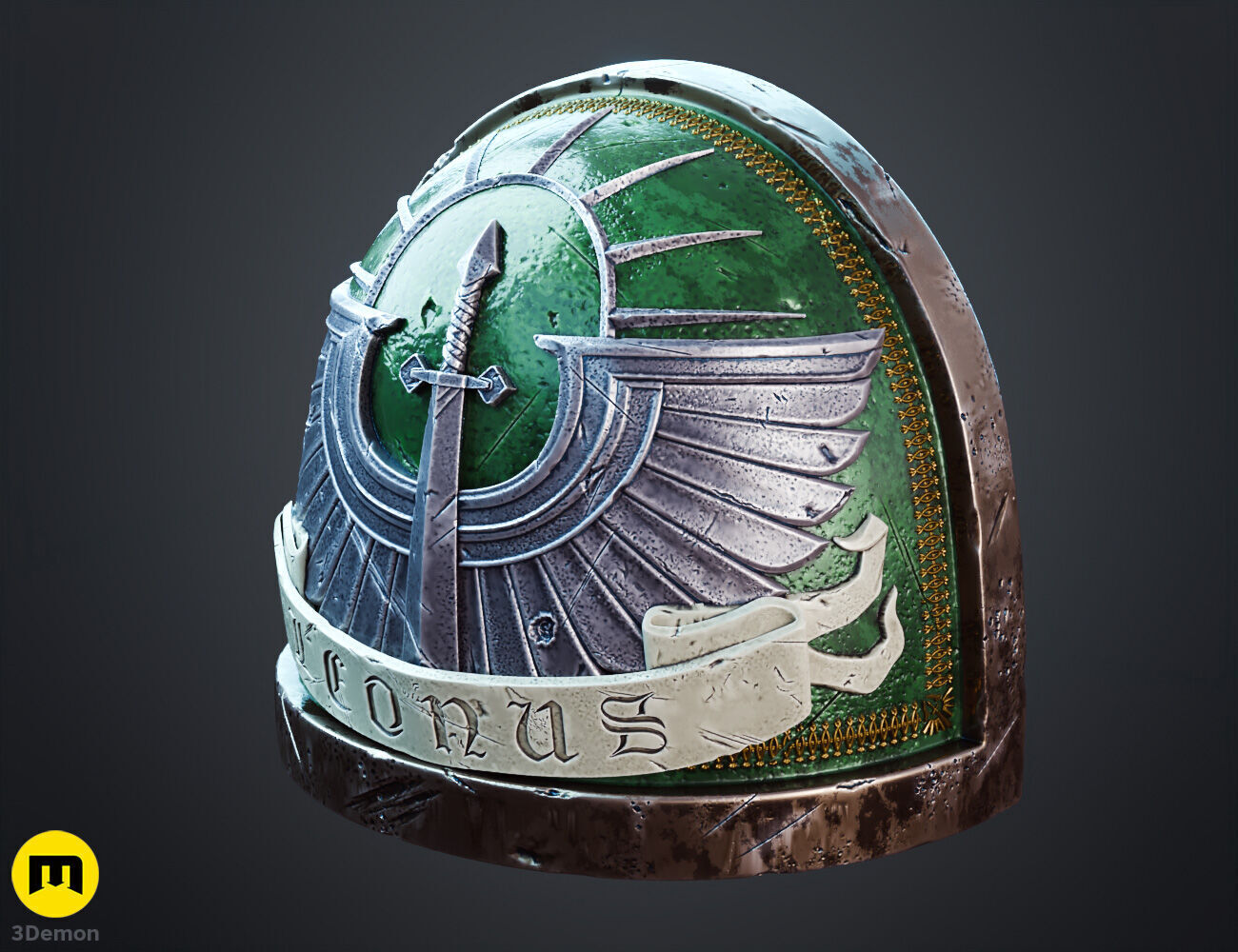 Dark Angels Shoulder Pauldron 3D print model_1