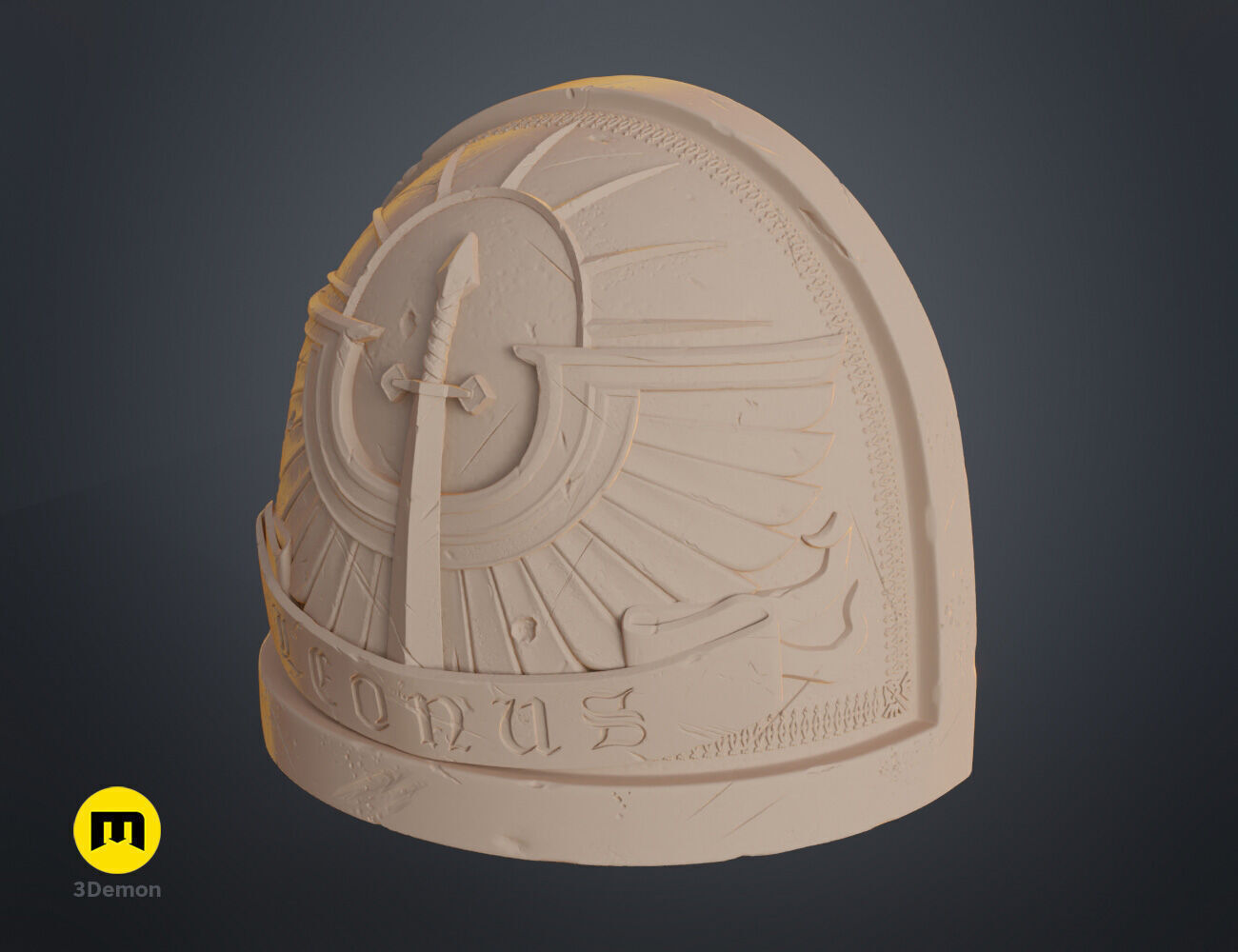 Dark Angels Shoulder Pauldron 3D print model_12