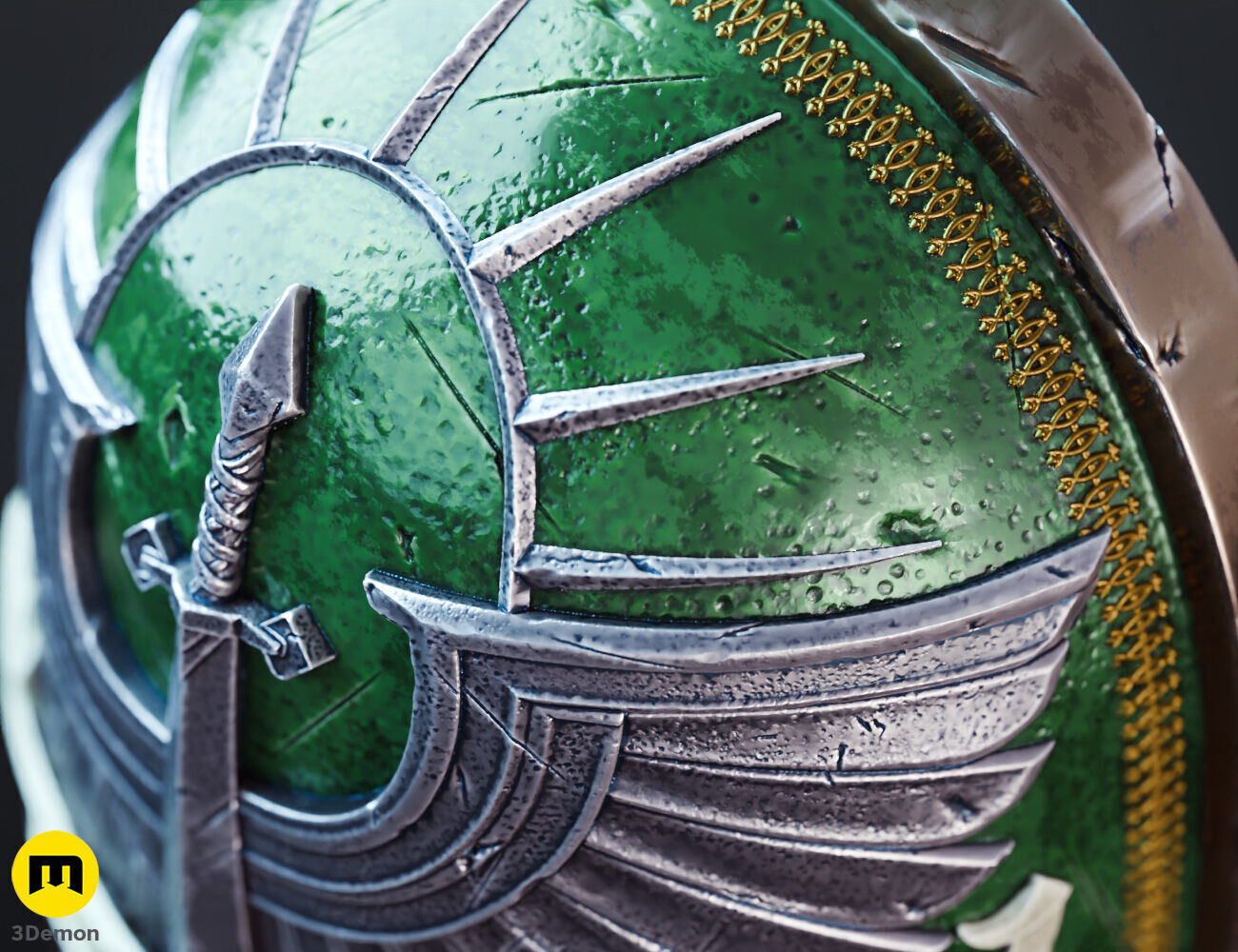 Dark Angels Shoulder Pauldron 3D print model_5