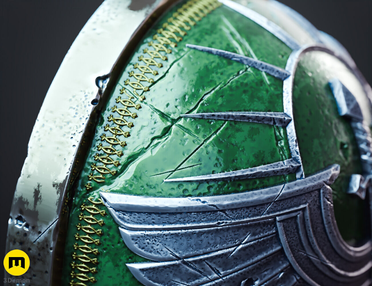 Dark Angels Shoulder Pauldron 3D print model_9