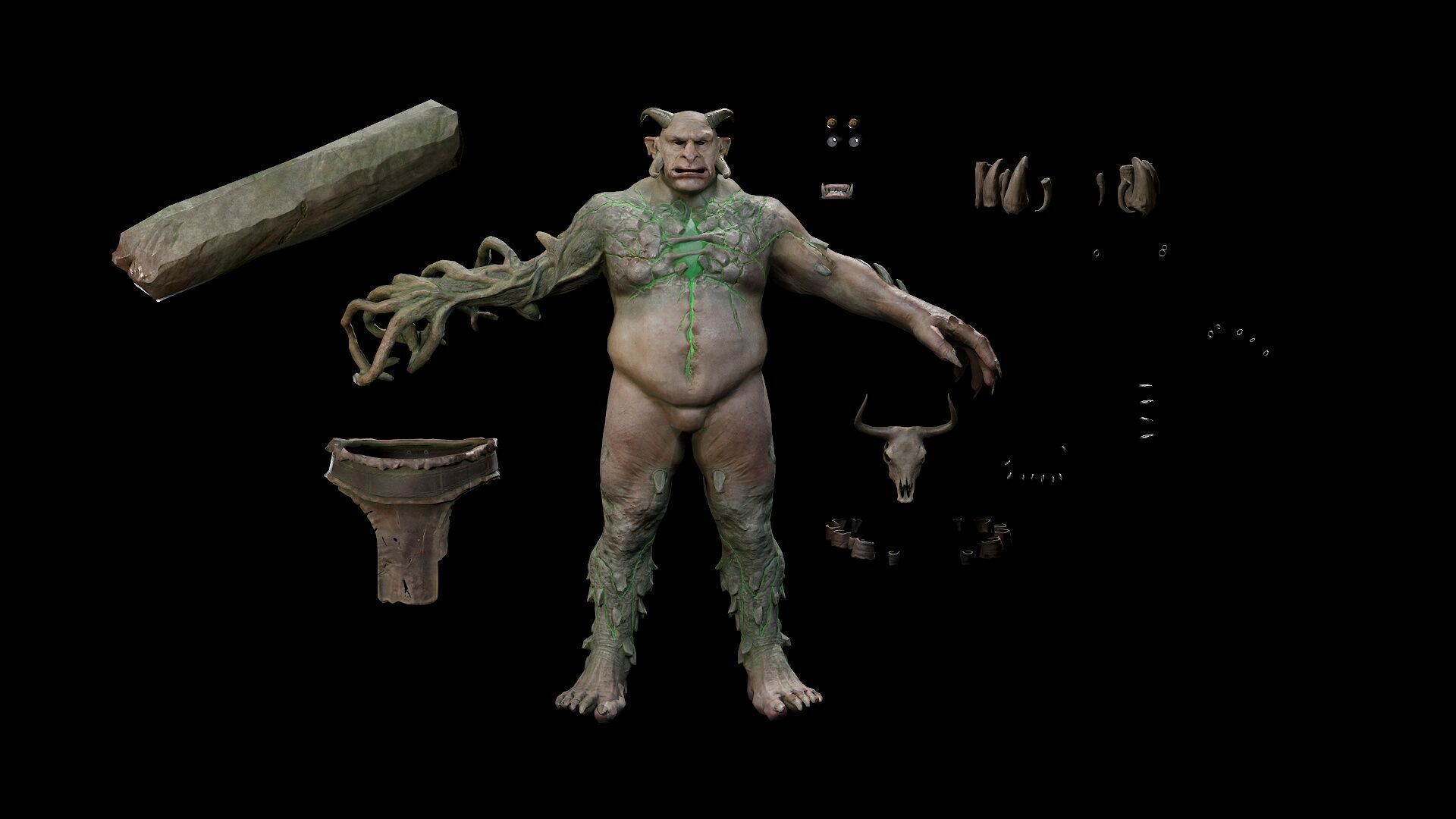 ForestMonster4 Low-poly 3D model_23