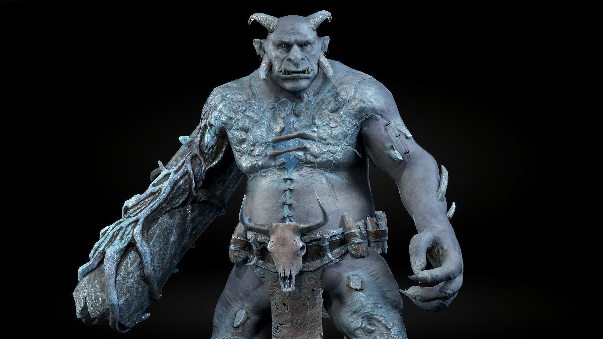 ForestMonster4 Low-poly 3D model_5