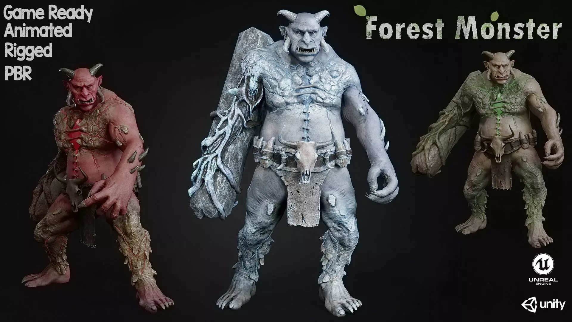 ForestMonster4 Low-poly 3D model_0