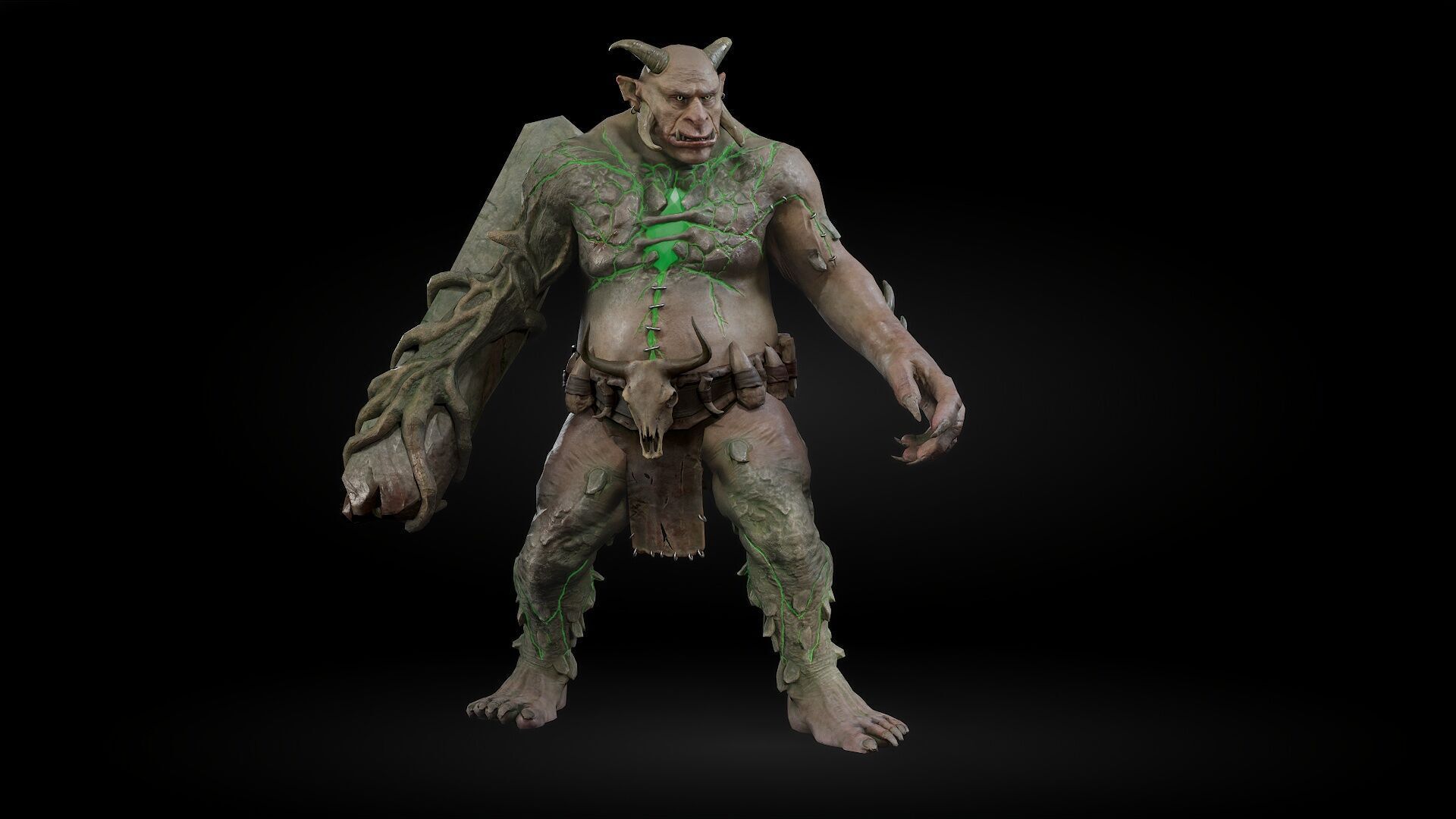 ForestMonster4 Low-poly 3D model_14