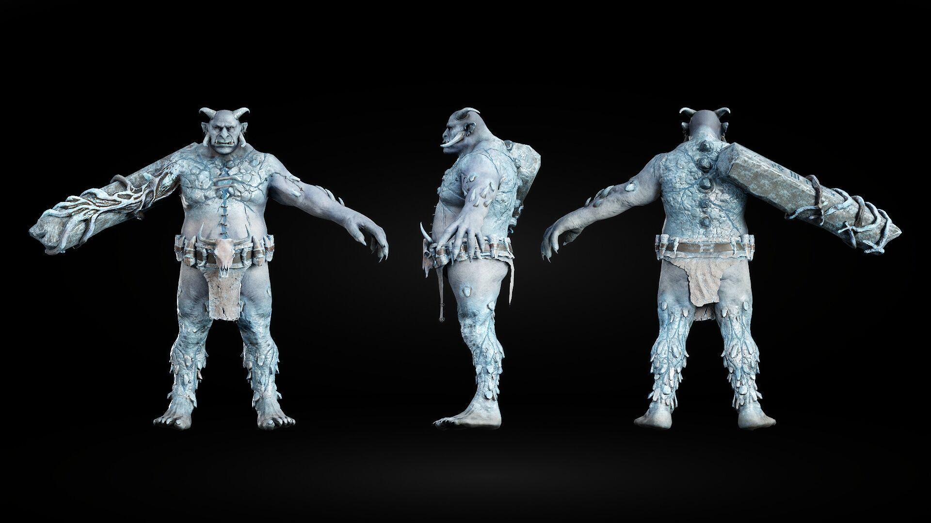 ForestMonster4 Low-poly 3D model_10