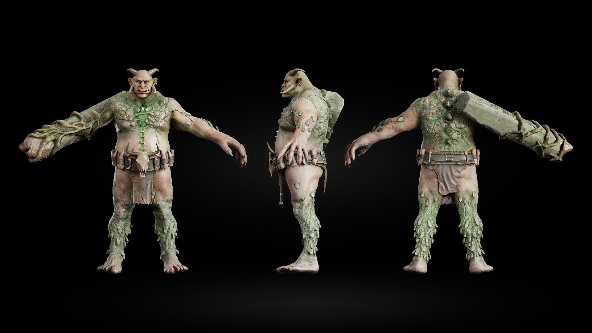 ForestMonster4 Low-poly 3D model_8