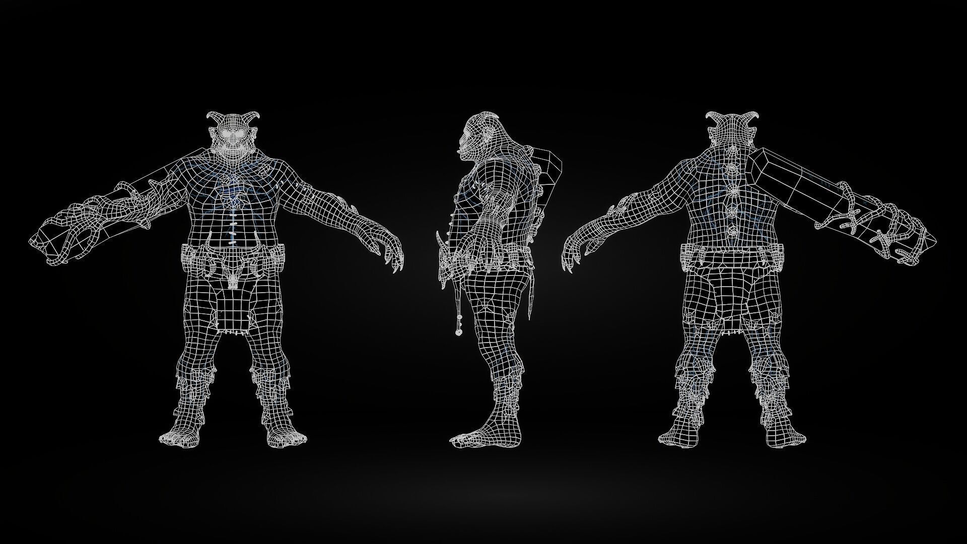 ForestMonster4 Low-poly 3D model_11