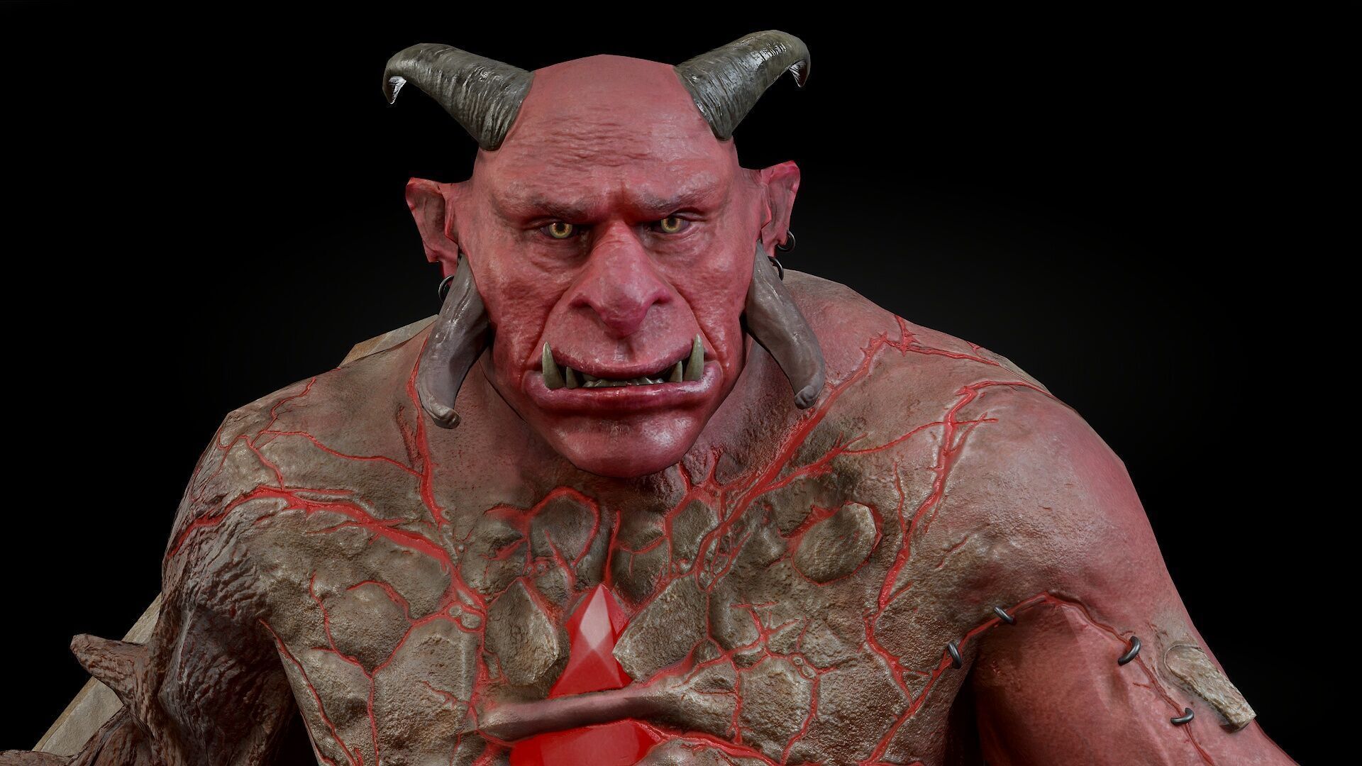 ForestMonster4 Low-poly 3D model_12