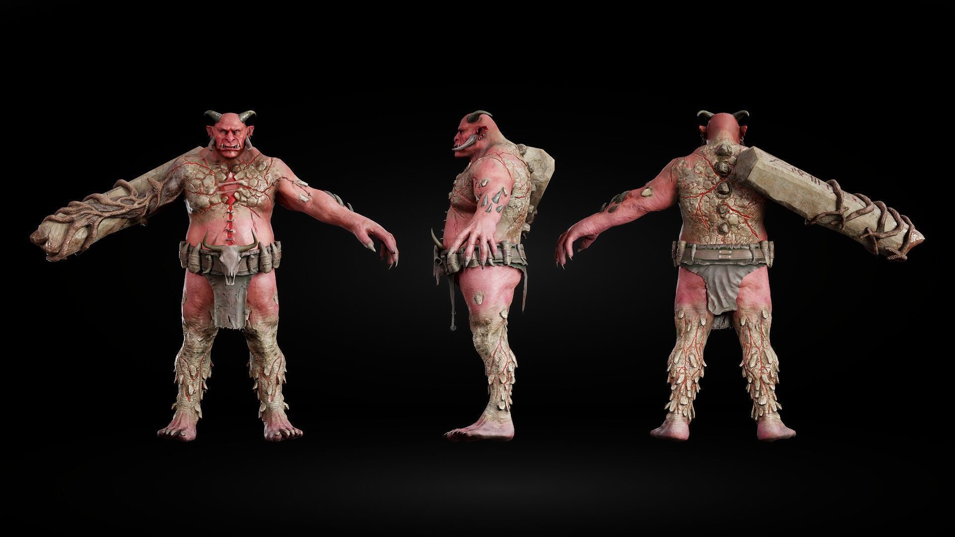 ForestMonster4 Low-poly 3D model_9