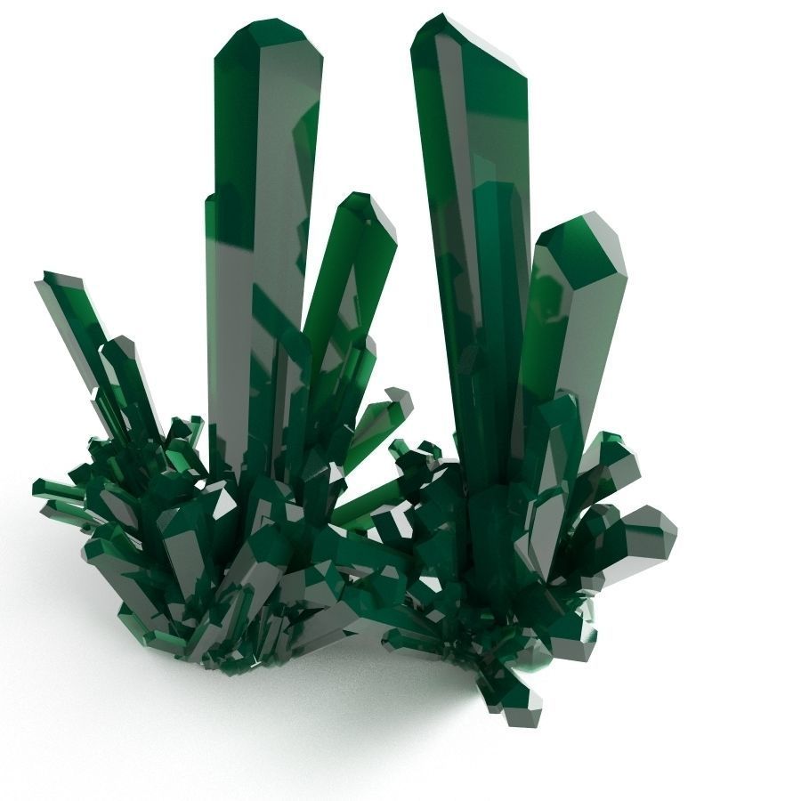 Crystal Diamond Low Poly Realistic krystal Low-poly 3D model_3