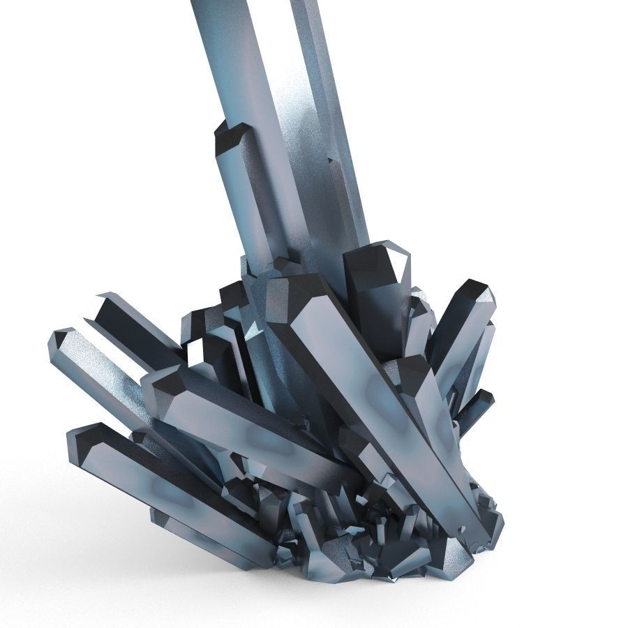Crystal Diamond Low Poly Realistic krystal Low-poly 3D model_6