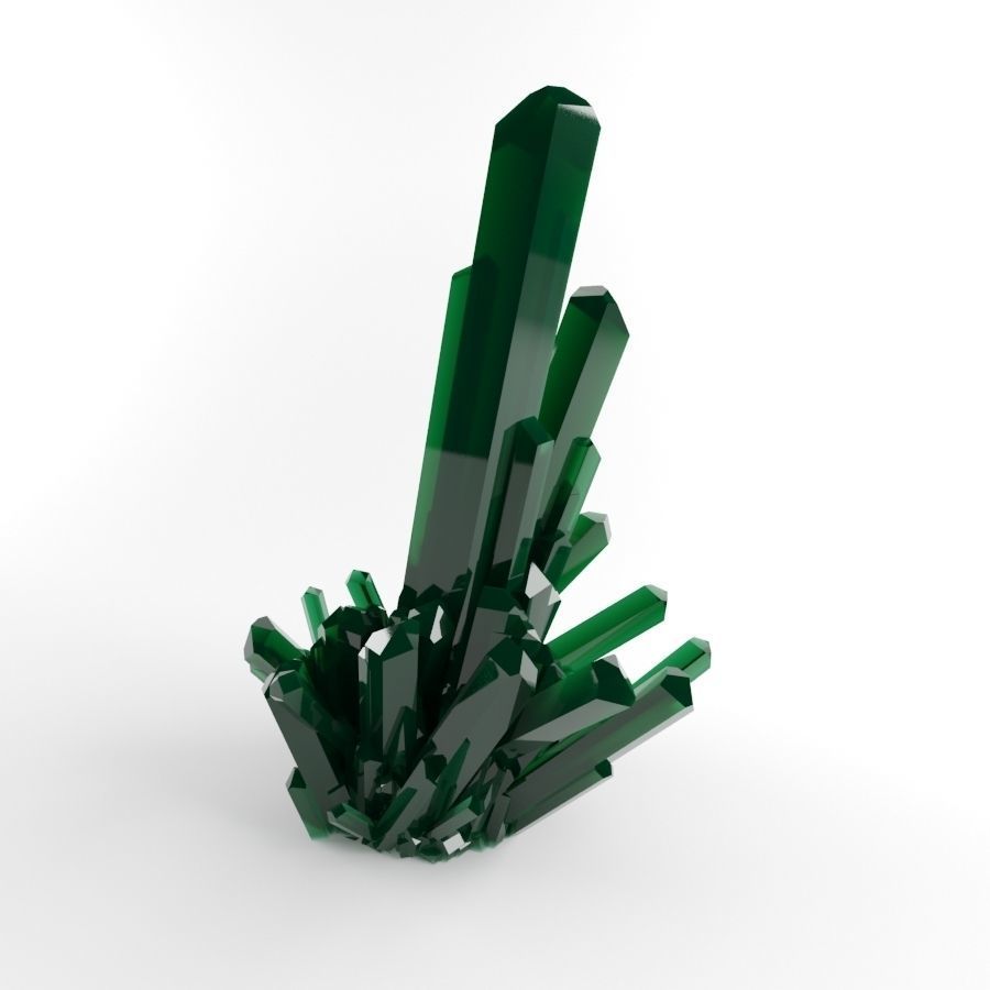 Crystal Diamond Low Poly Realistic krystal Low-poly 3D model_2