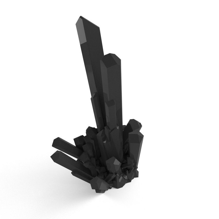 Crystal Diamond Low Poly Realistic krystal Low-poly 3D model_5