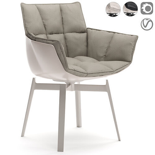Husk Outdoor Chair 3D model