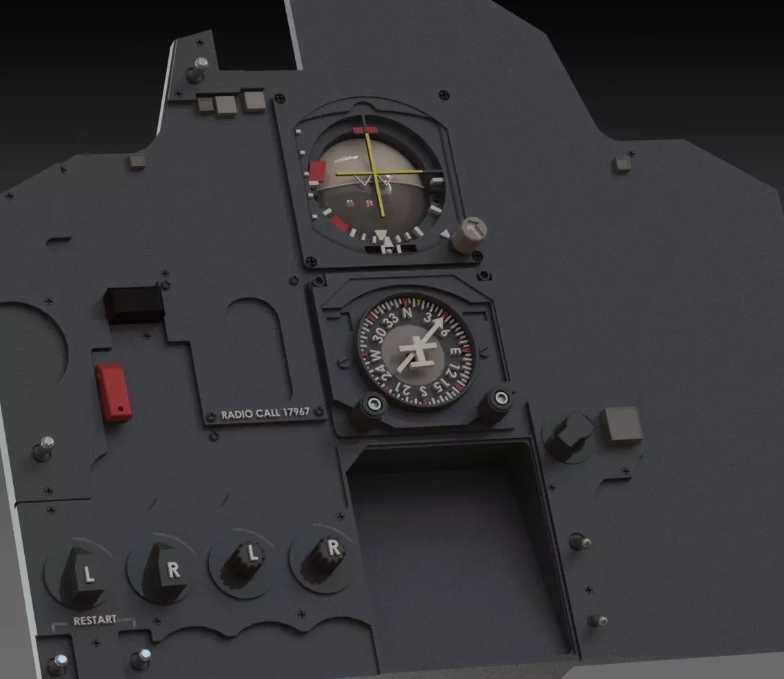 SR71 Complet cockpit HD work 3D print model_7