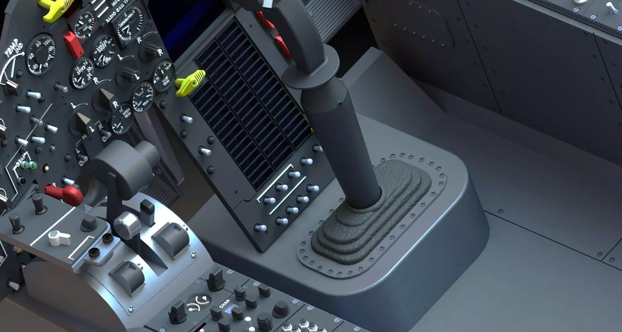 SR71 Complet cockpit HD work 3D print model_34