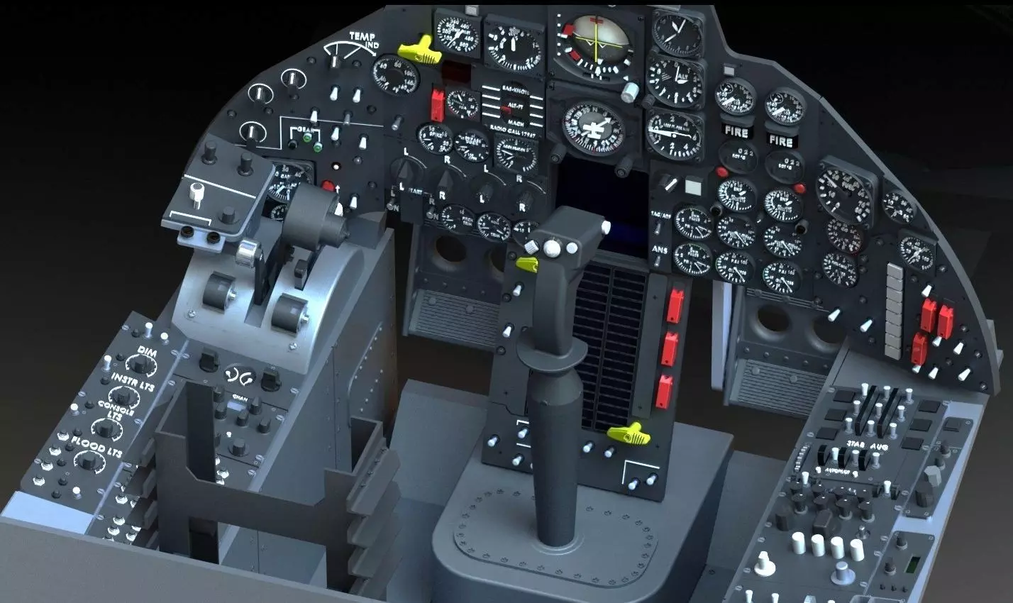 SR71 Complet cockpit HD work 3D print model_0