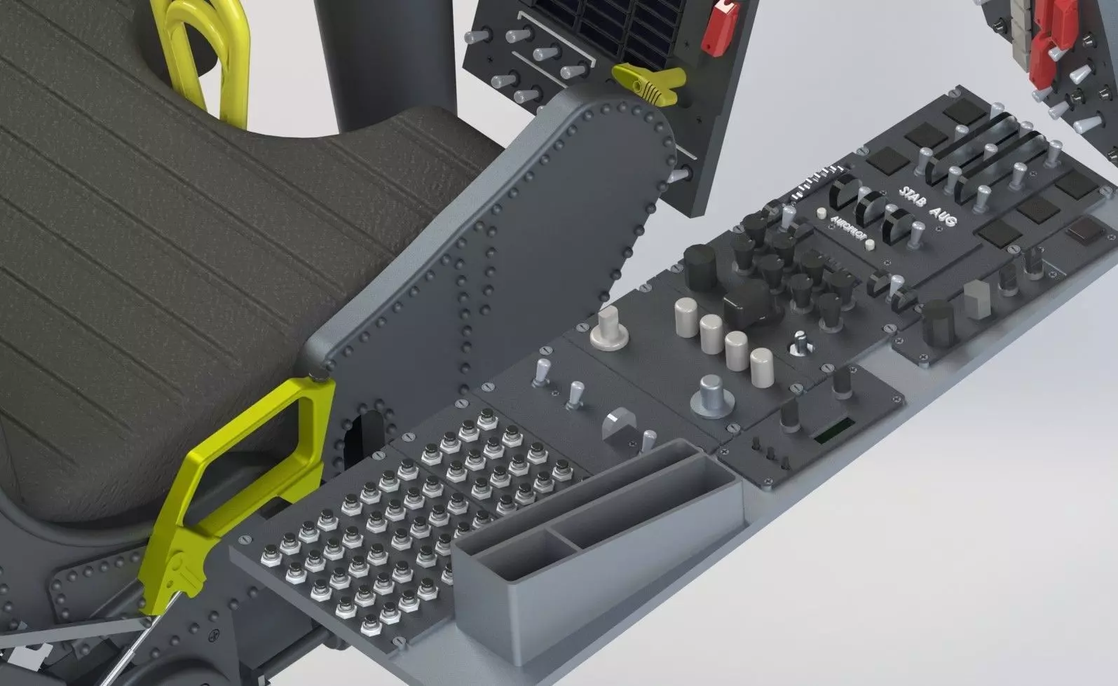 SR71 Complet cockpit HD work 3D print model_27