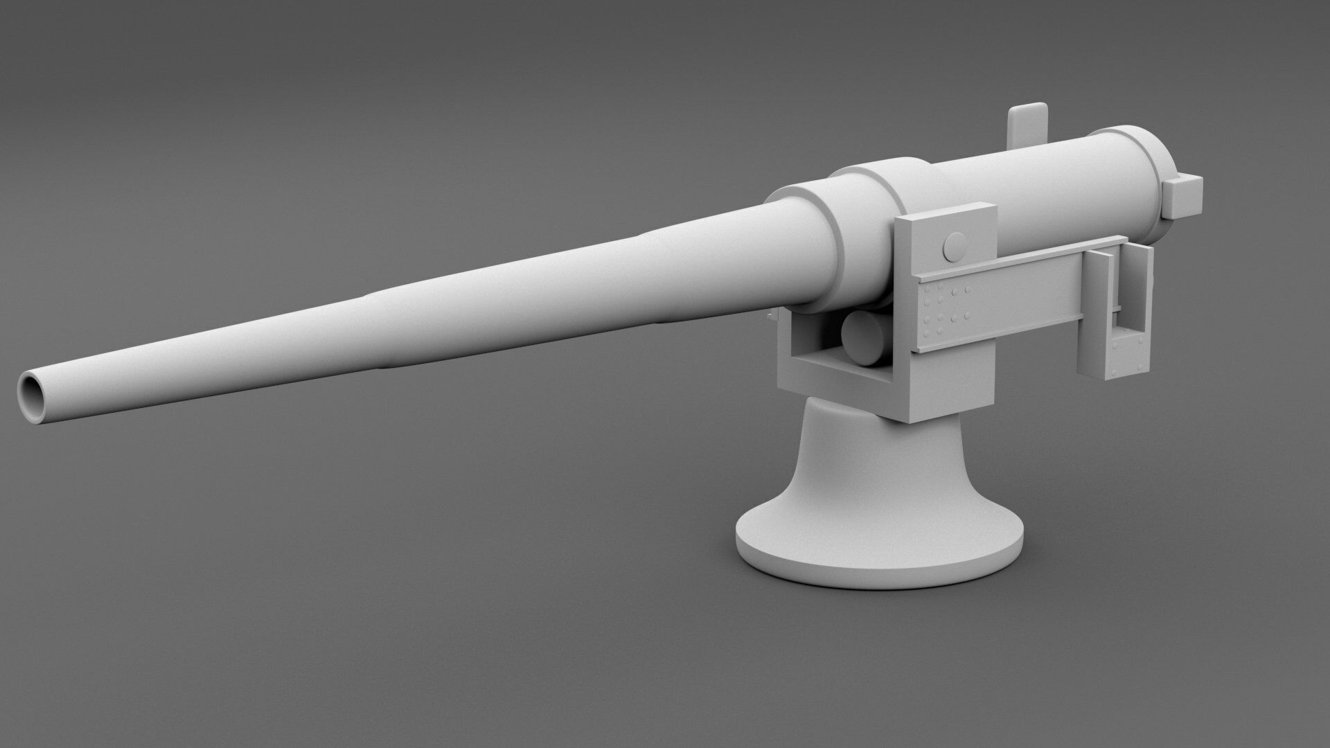 small artilery 3d model pbr Low-poly 3D model_10