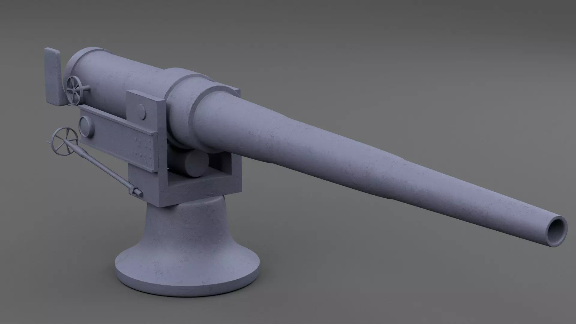 small artilery 3d model pbr Low-poly 3D model_0