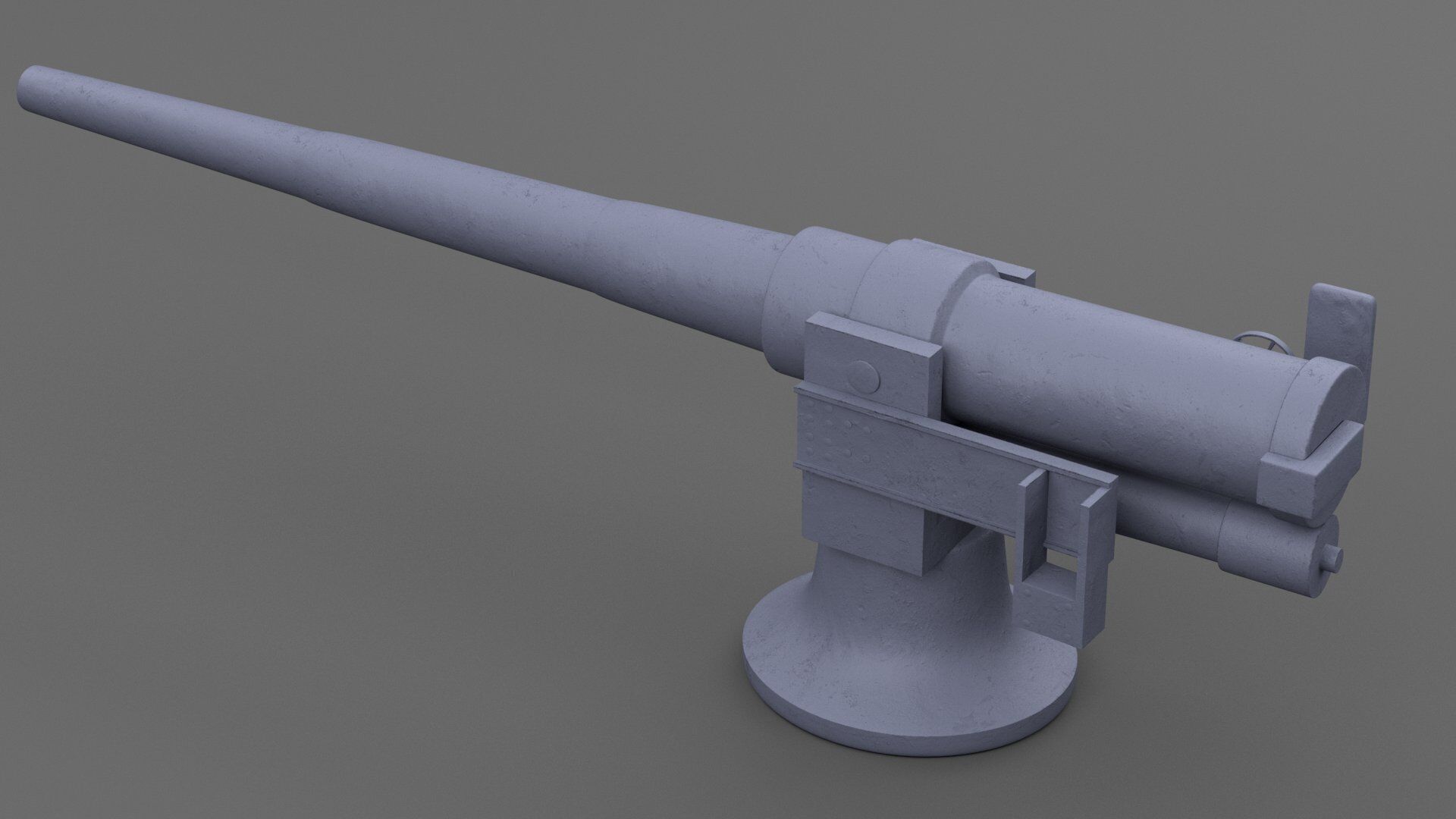 small artilery 3d model pbr Low-poly 3D model_5