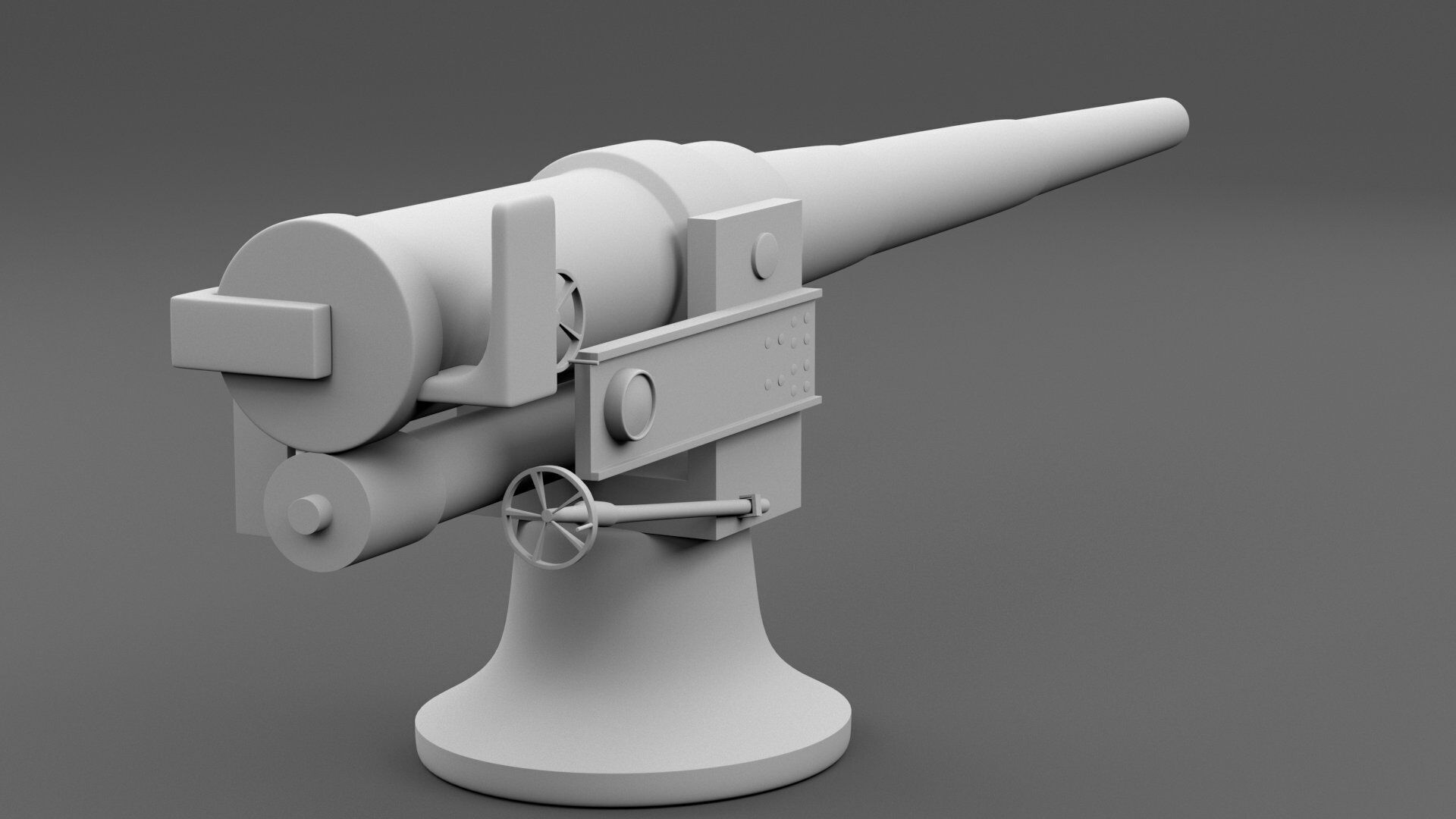 small artilery 3d model pbr Low-poly 3D model_13