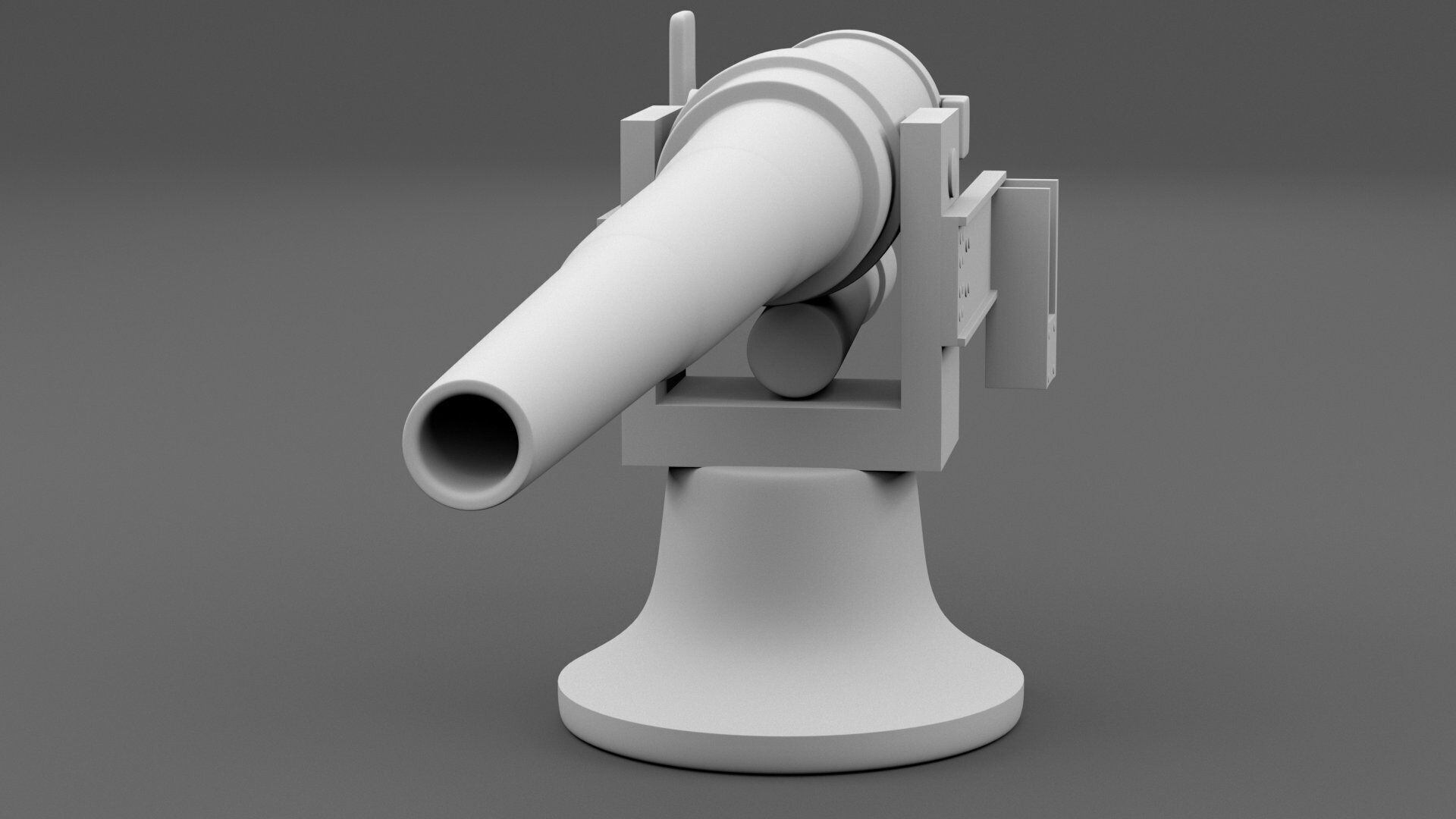 small artilery 3d model pbr Low-poly 3D model_9