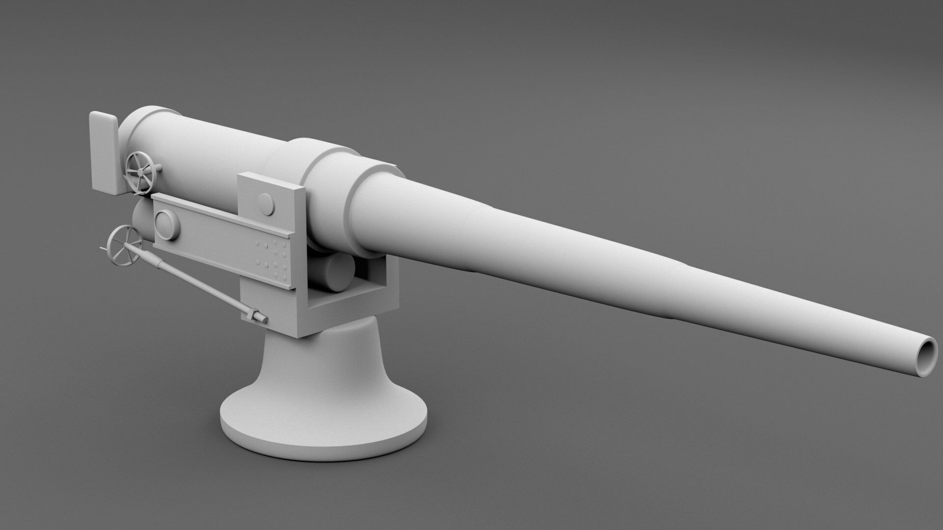 small artilery 3d model pbr Low-poly 3D model_15