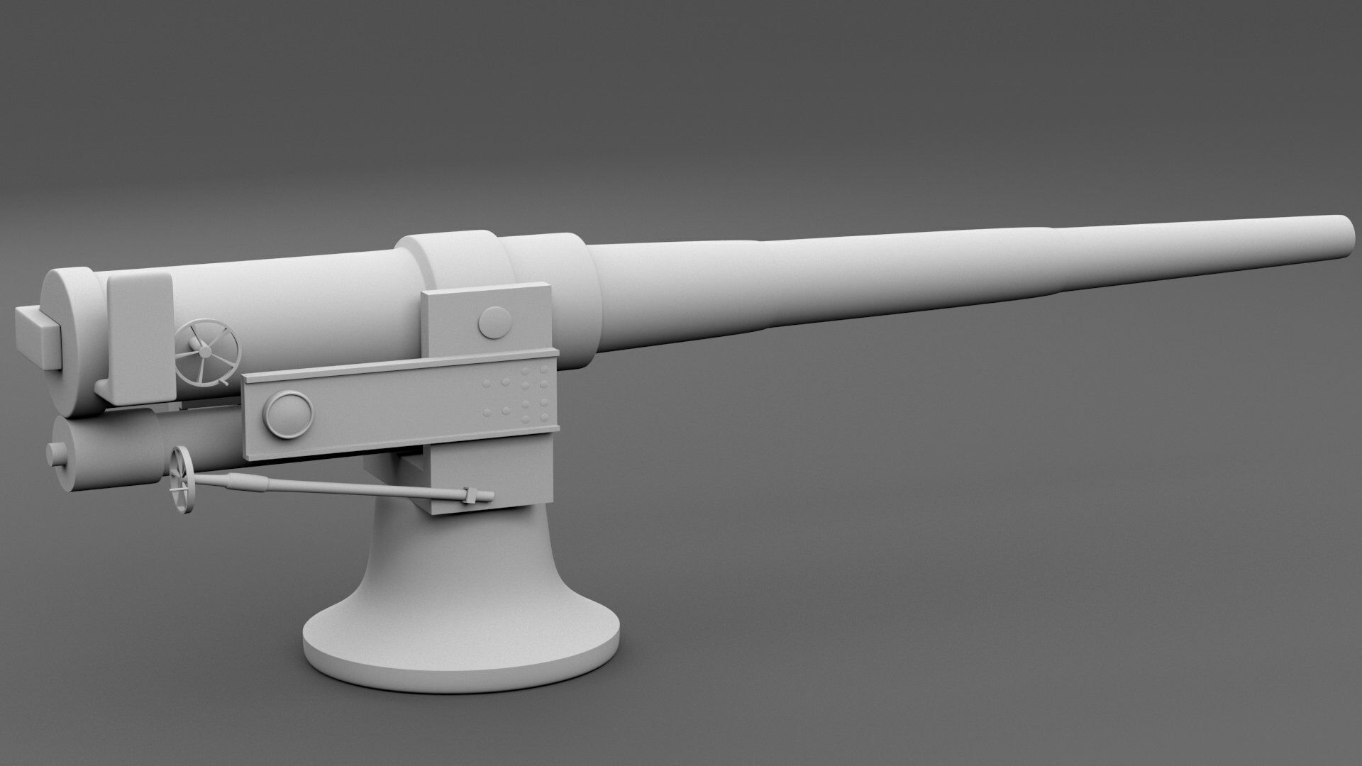 small artilery 3d model pbr Low-poly 3D model_14