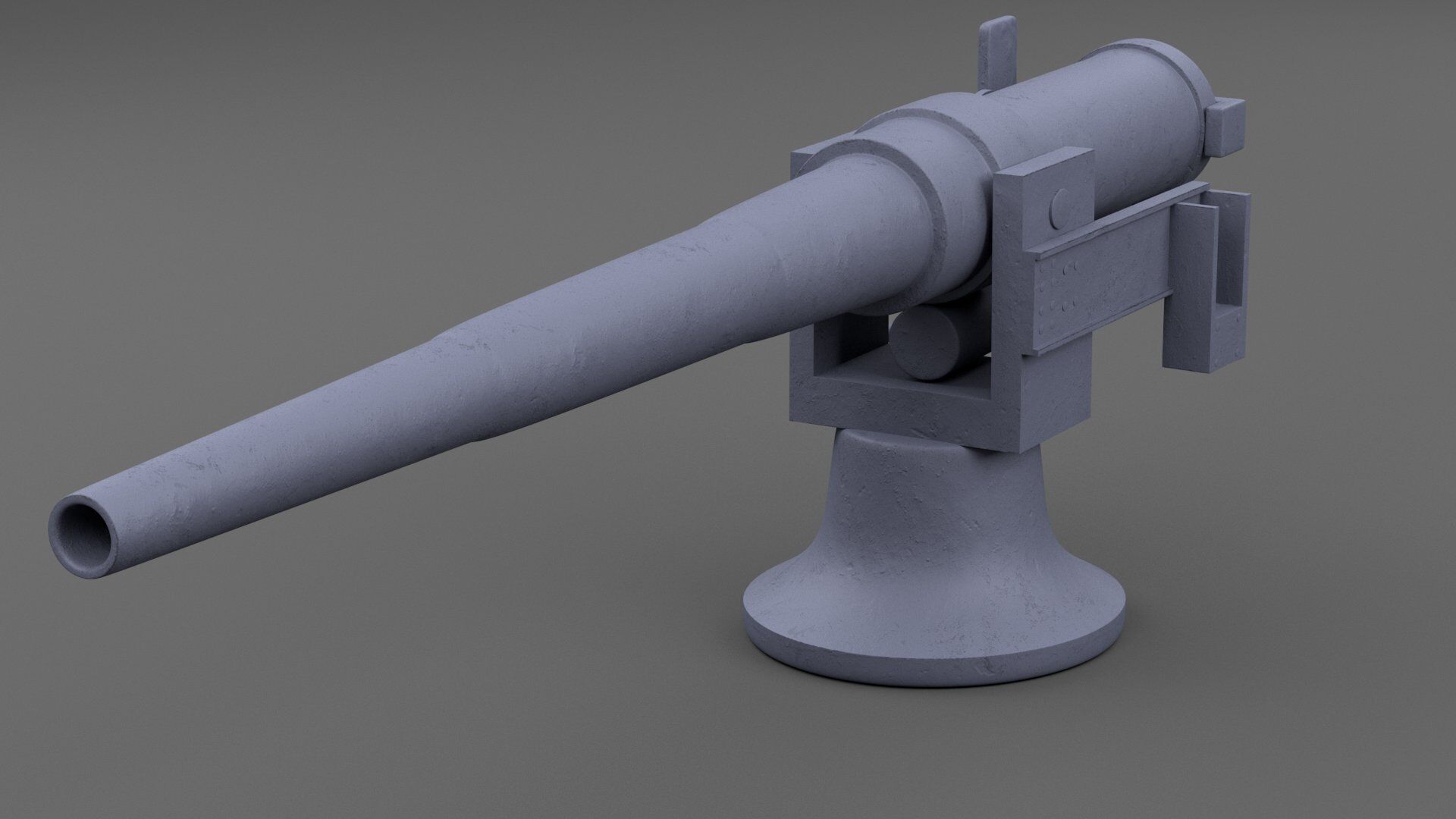 small artilery 3d model pbr Low-poly 3D model_7