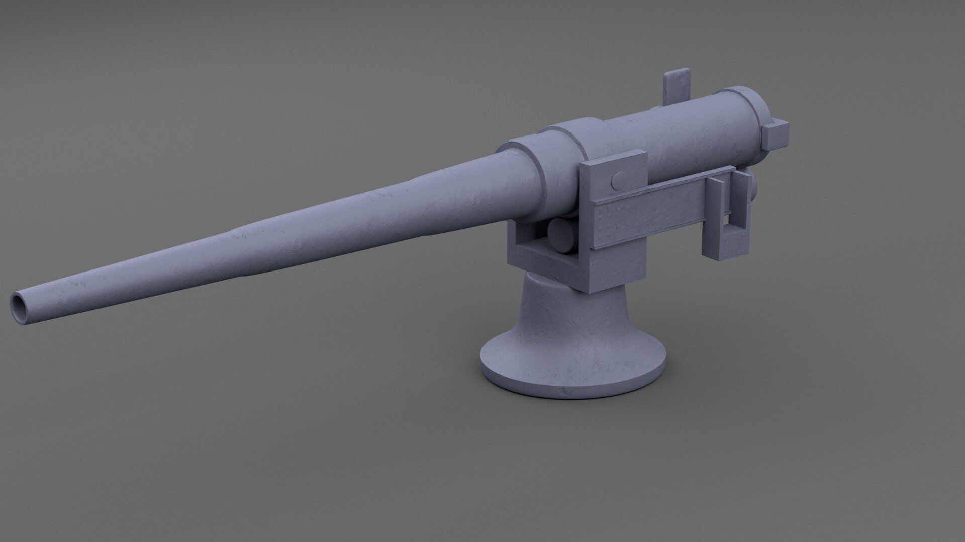 small artilery 3d model pbr Low-poly 3D model_6