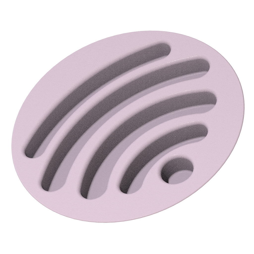 Kids Cartoon WiFi Plate 3D print model_1