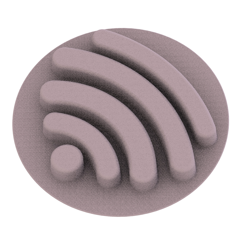 Kids Cartoon WiFi Plate 3D print model_3