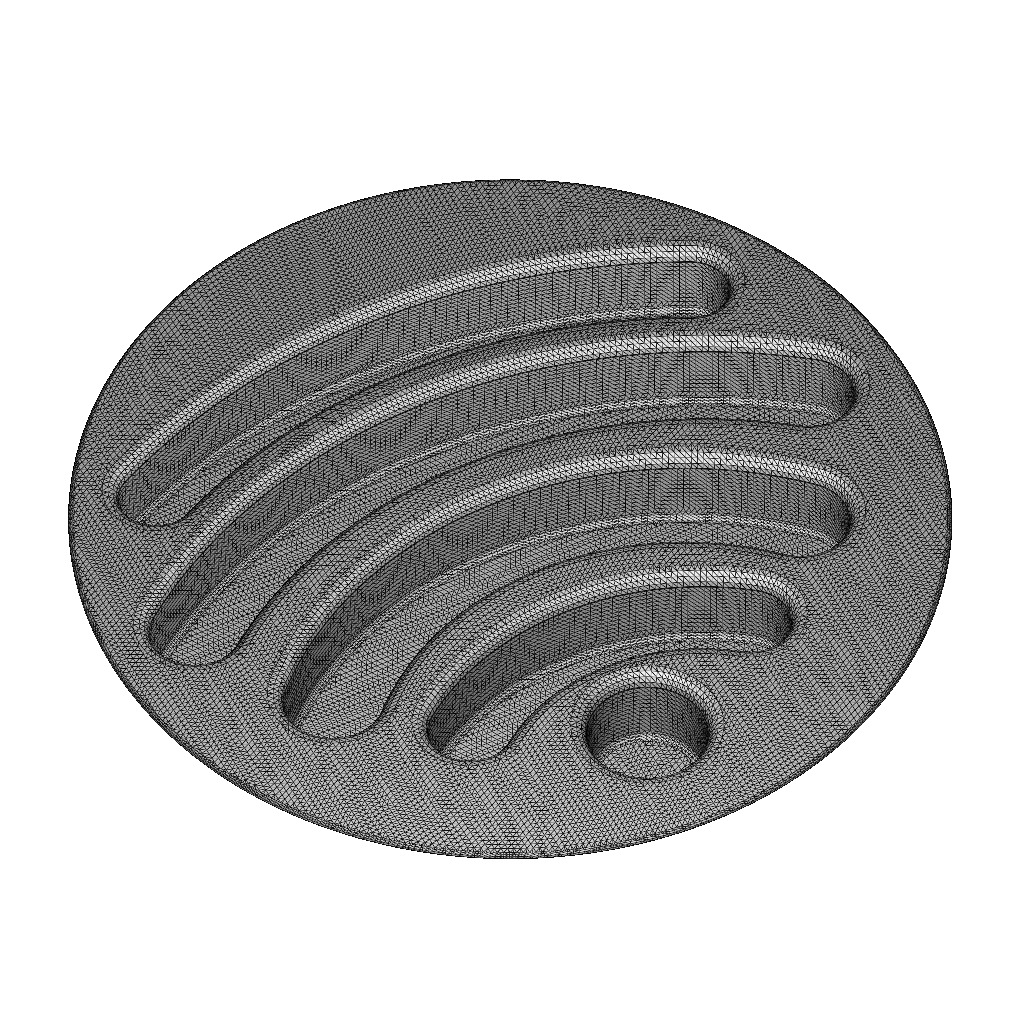 Kids Cartoon WiFi Plate 3D print model_4