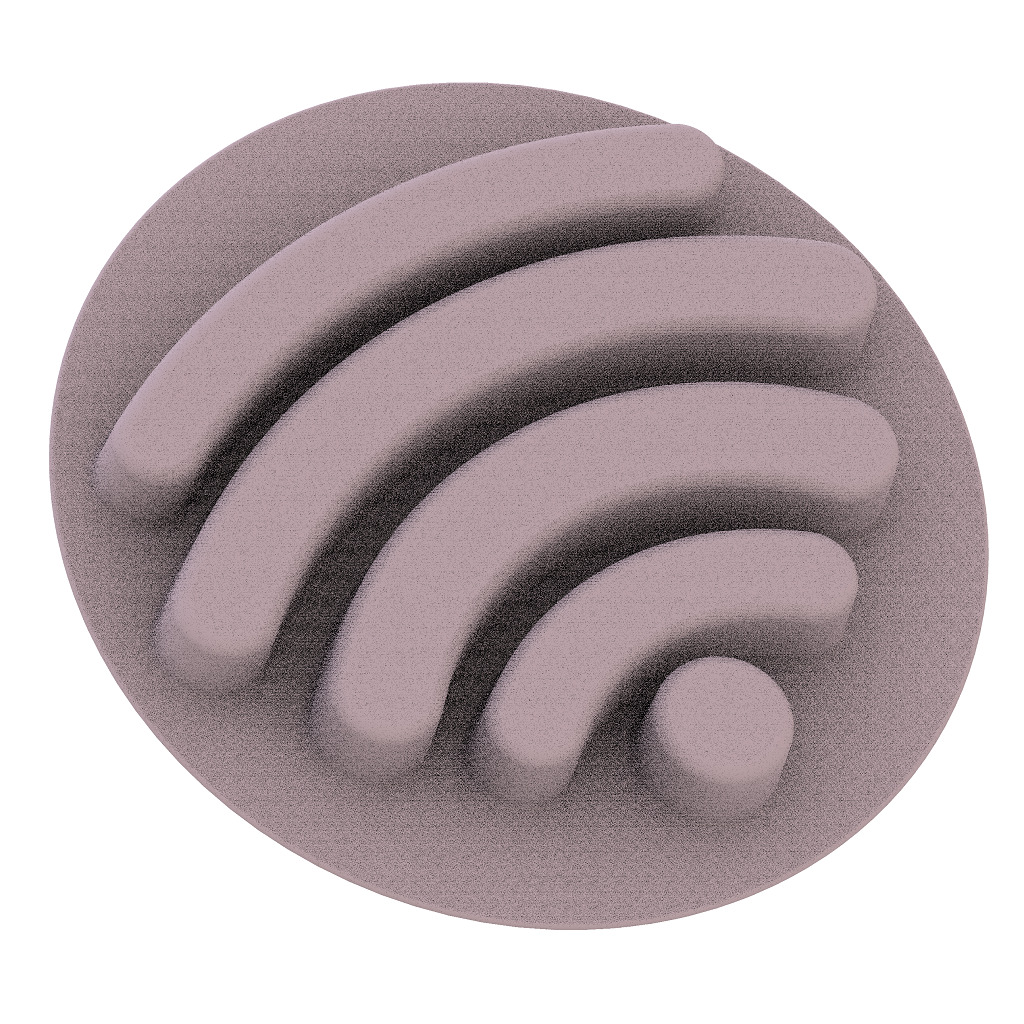 Kids Cartoon WiFi Plate 3D print model_2