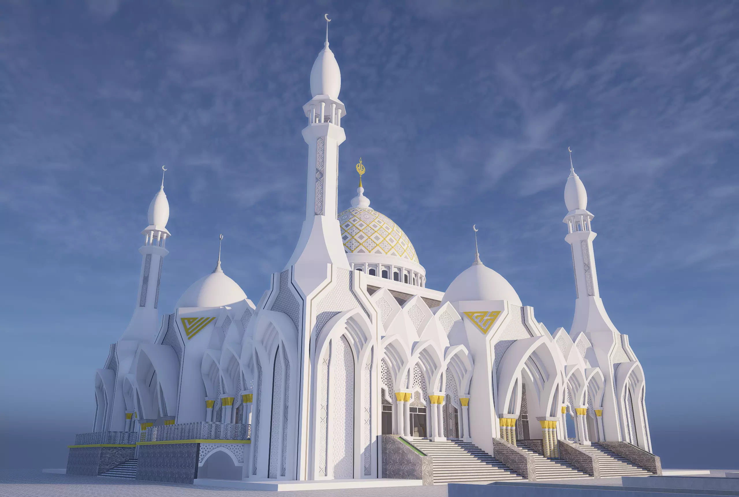 Mosque Type A22 3D model