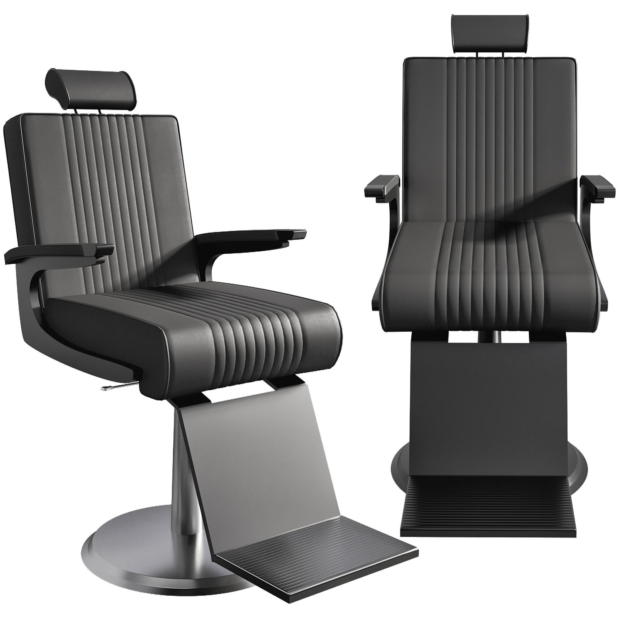 BARBER CHAIR NO3 A 3D model_2