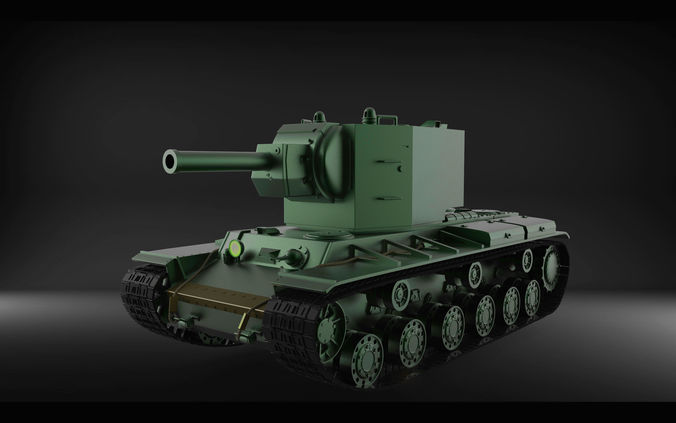 KV-2 tank USSR 3D model
