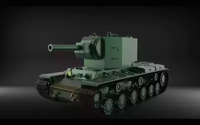 KV-2 tank USSR 3D model